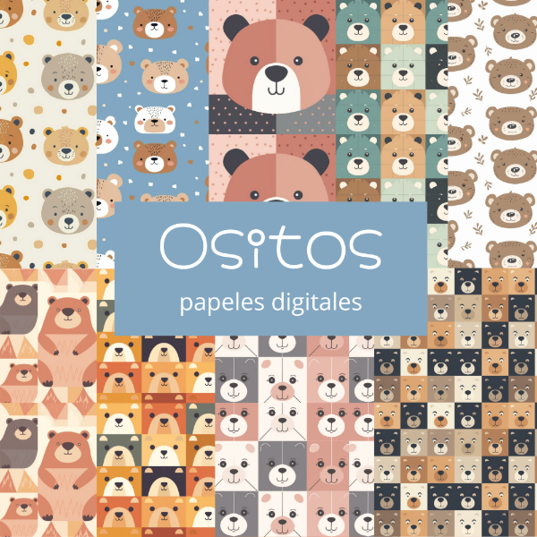 Producto - Colección ositos - papeles digitales - PA-K24