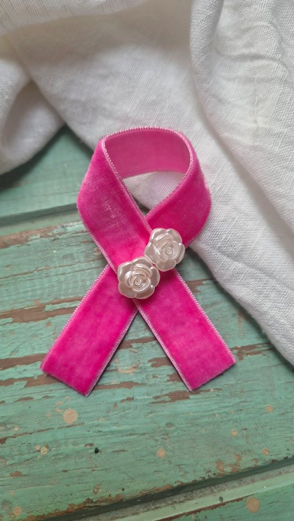 Producto - Prendedor Lazo Rosa Amor - 0