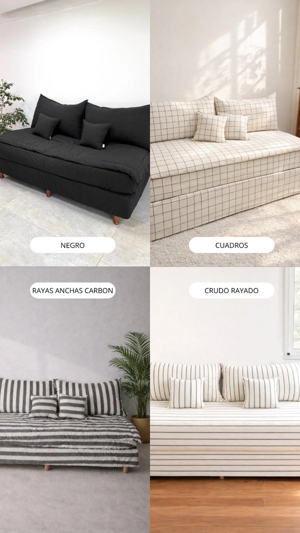 Producto - COMBO COMPLETO - Converti tu cama en sofa (ENVIO GRATIS) Patas cubiertas - 7