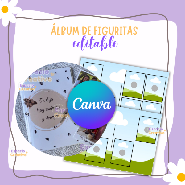 Producto - Plantilla sin diseño de álbum - canva