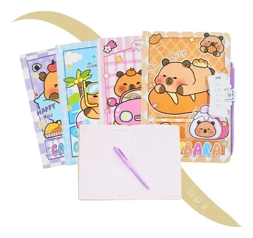 Producto - Diario Intimo Con clave Capibara