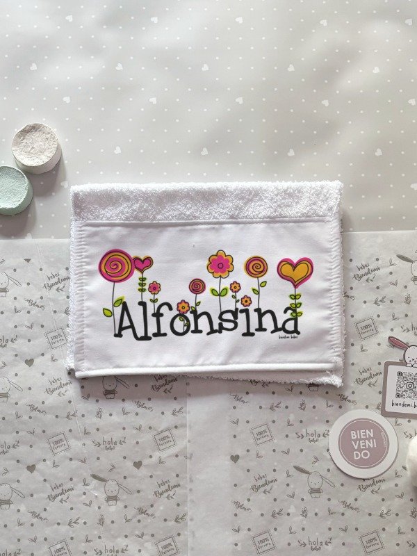 Producto - Toallita - Flores malpintadas