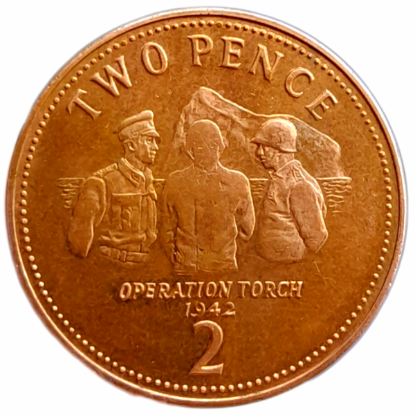 Producto - Gibraltar 2 Pence 2013 Operación Torch Km#1100 VF+