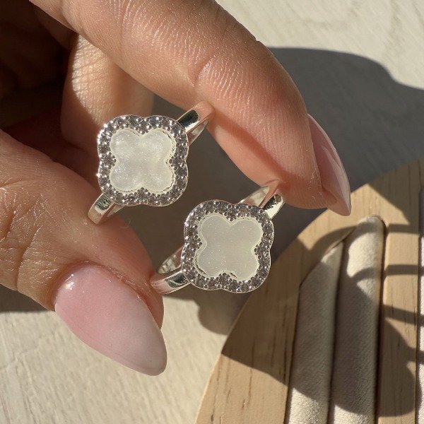 Producto - Anillo Acero Blanco Premium Van Cleef Big Nacar