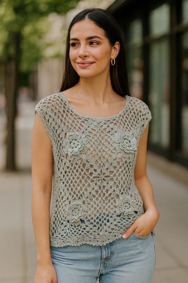 Producto - CHALECO FLOWERS