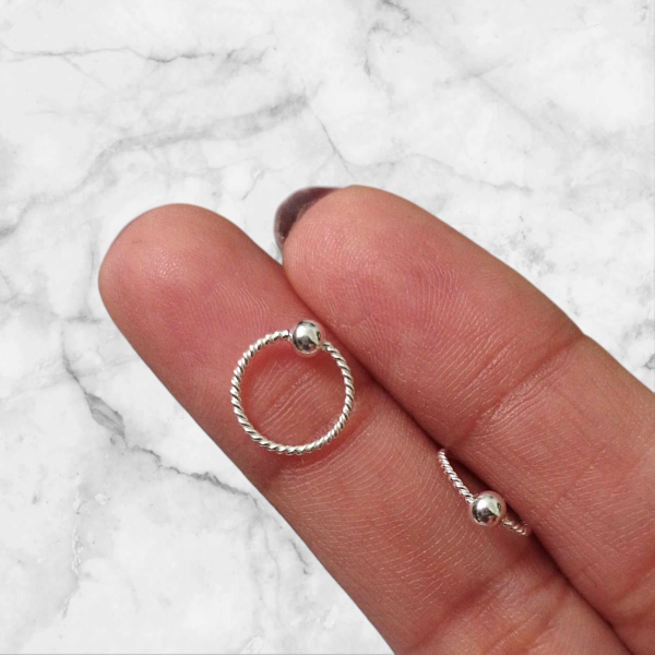 Producto - Piercing/ Argolla con bolita 1cm PL 300099