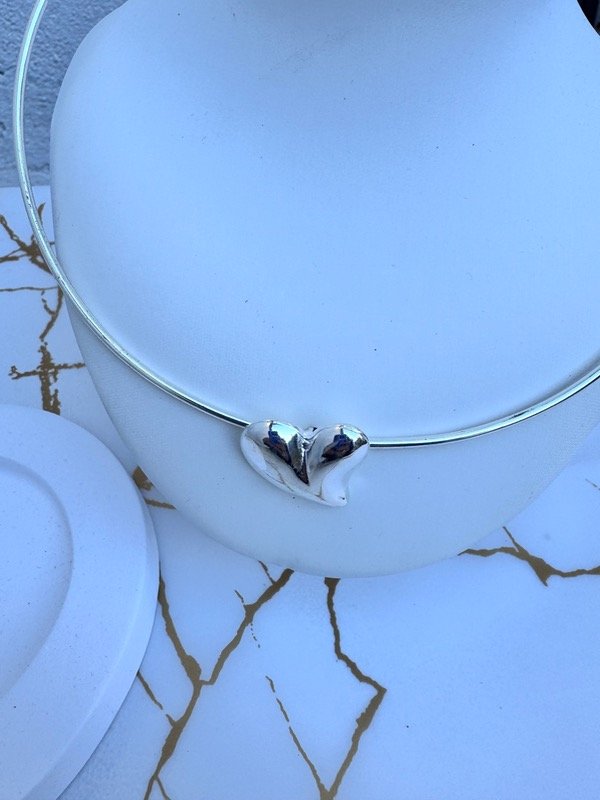 Producto - Collar acero corazon
