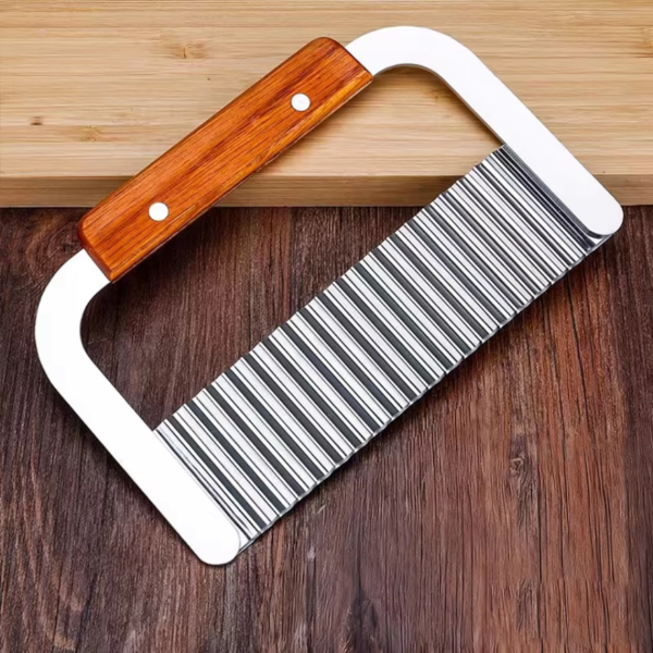 Producto - CORTA BARRA JABON ACERO MANGO MADERA BM4475 - 0