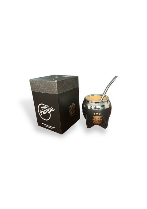 Producto - Mate Pampa AFA Negro Boca Cerrada
