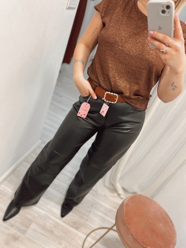 Producto - Wide Leg ecocuero Aria