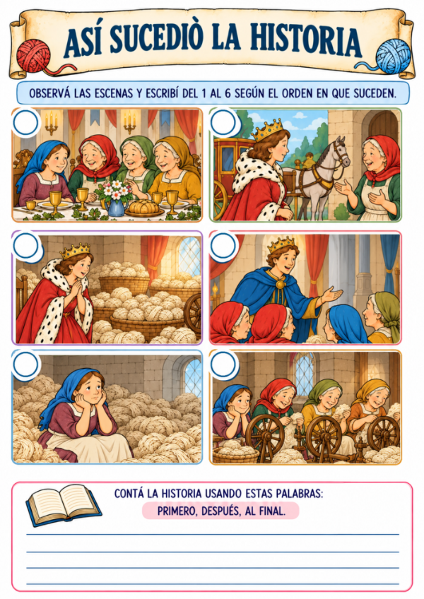 Producto - Las tres hilanderas: Actividades de lectura y escritura - 5
