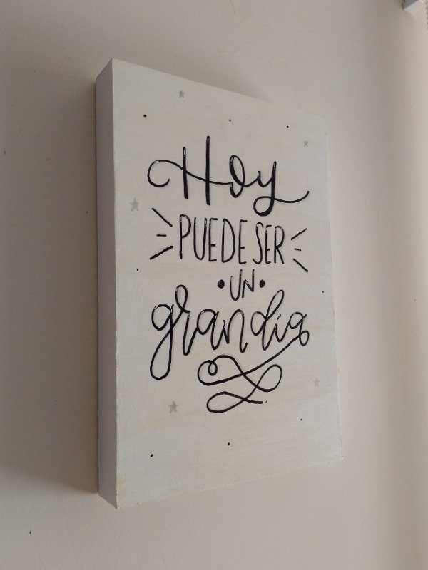 Producto - Cuadro 20x30cm "Hoy puede ser un gran día"