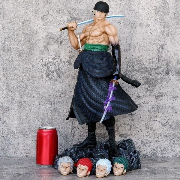 Producto - Diorama Gigante Zoro Intercambio de cabeza (51cm) - One Piece