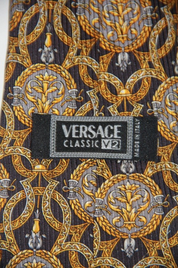 Producto - Versace Classic V2 made in Italy silk tie.