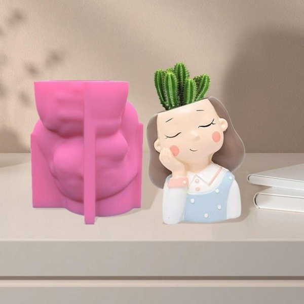 Producto - Molde silicona premium nena pensativa - 0