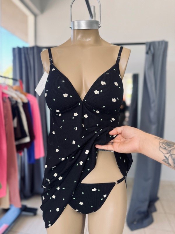 Producto - BABY DOLL ROMÁNTICO ESTAMPA BLACK
