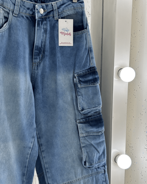 Producto - Jean Wide Leg Multicargo