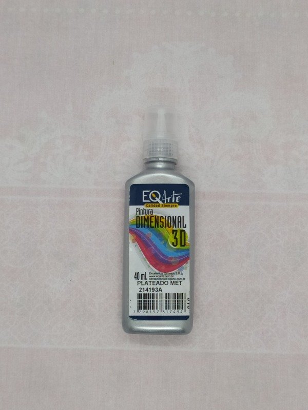 Producto - PINTURA DIMENSIONAL 3D. PLATEADO METALIZADO