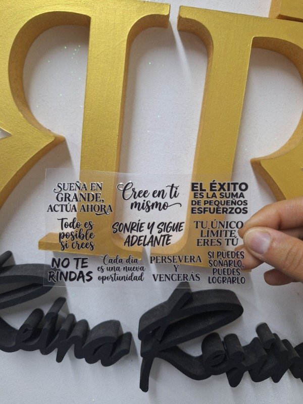 Producto - Vinilo dtf uv frases motivadoras x10