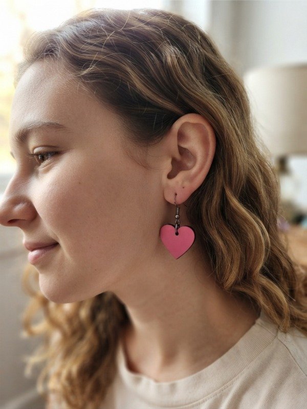 Producto - Aros Corazón / Fucsia Power - 0
