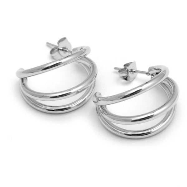 Producto - Semi argollita calada 2 cm