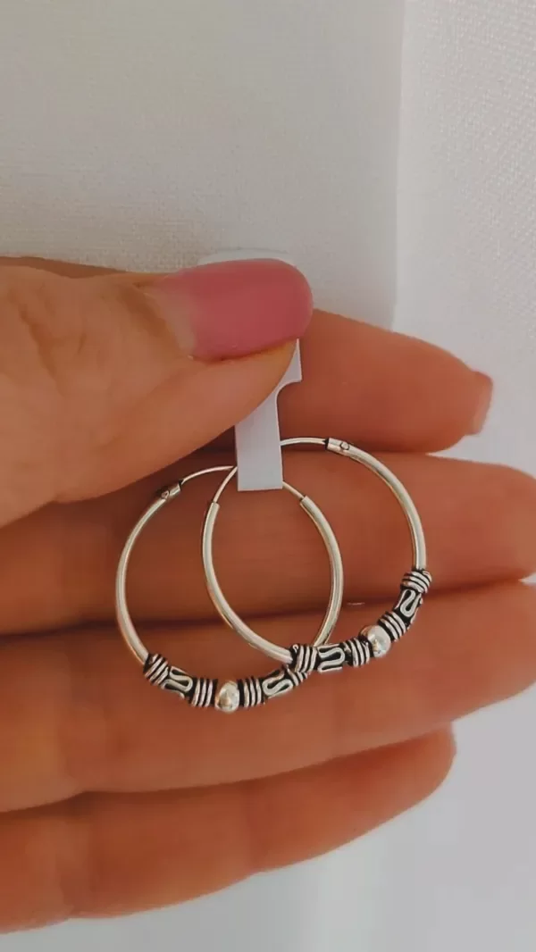 Producto - Argollas Bali finas 20mm