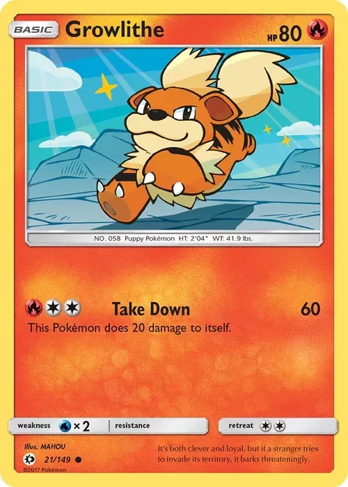 Producto - Growlithe - 21/149 - Sun and Moon
