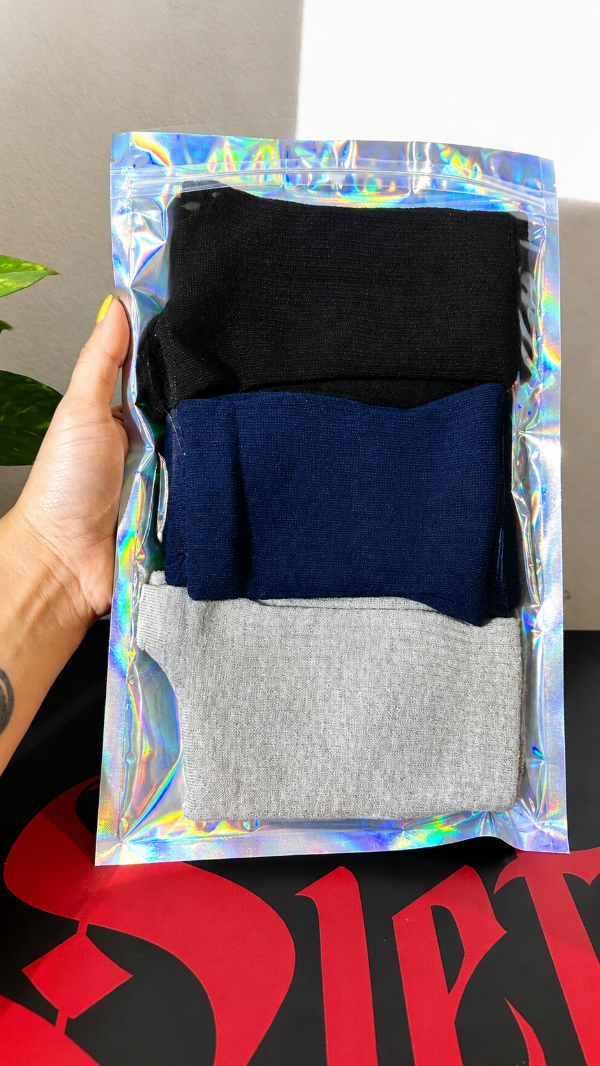 Producto - PACK x3 pares - MEDIAS LISAS SURTIDO - 4