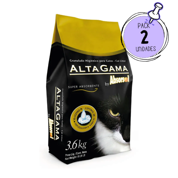 Producto - Piedras Sanitarias Absorsol Alta Gama Pack x 2 Unid de 3,6 Kg c/u