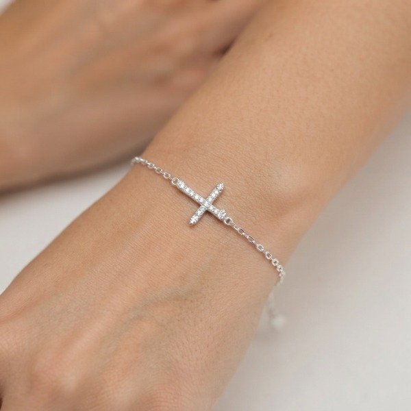 Producto - Pulsera cruz cubic - 1