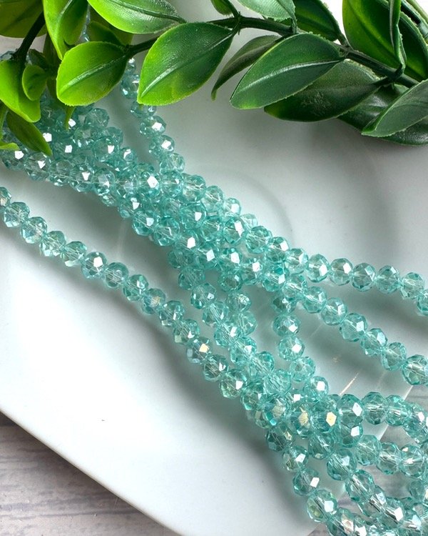 Producto - TIRA CRISTAL DE ROCA CELESTE CRISTALINO  6MM