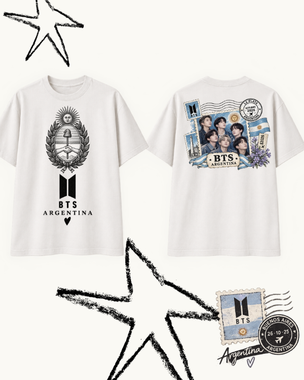 Producto - Remera BTS OVERSIZE ARGENTINA - 1