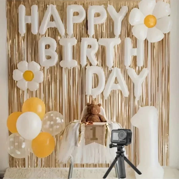 Producto - Globo frase "HAPPY BIRTHDAY" white