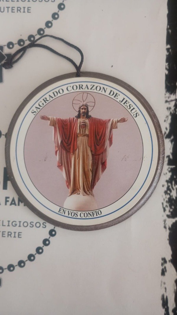 Producto - Colgantes de madera circular 12 cm. diámetro