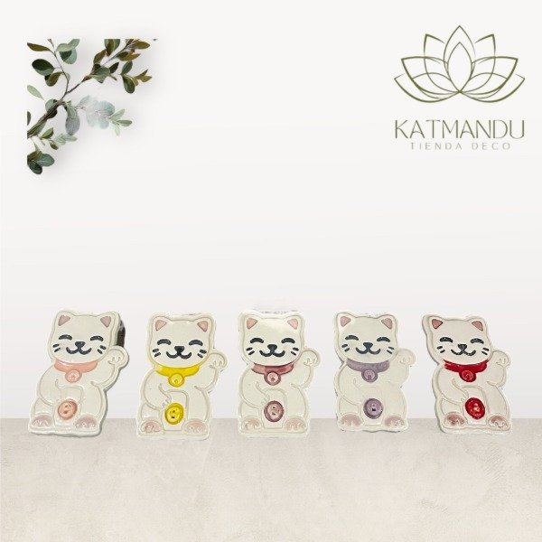 Producto - Porta Sahumerio Gatito Fortuna - 1