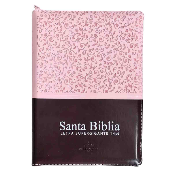 Producto - Biblia Reina Valera 1960 Letra Gigante DuoTono Rosa Y Marrón