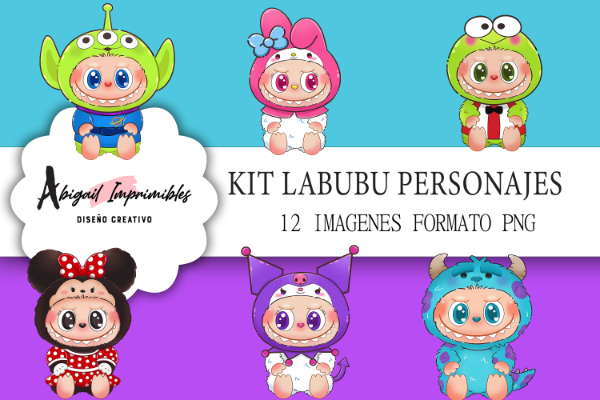 Producto - KIT DIGITAL LABUBU PERSONAJES