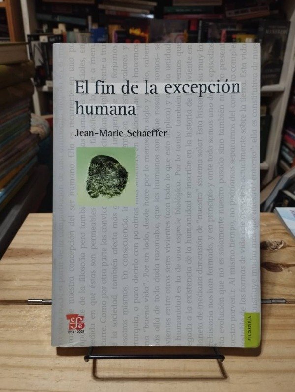 Producto - EL FIN DE LA EXCEPCIÓN HUMANA - Jean-Marie Schaeffer