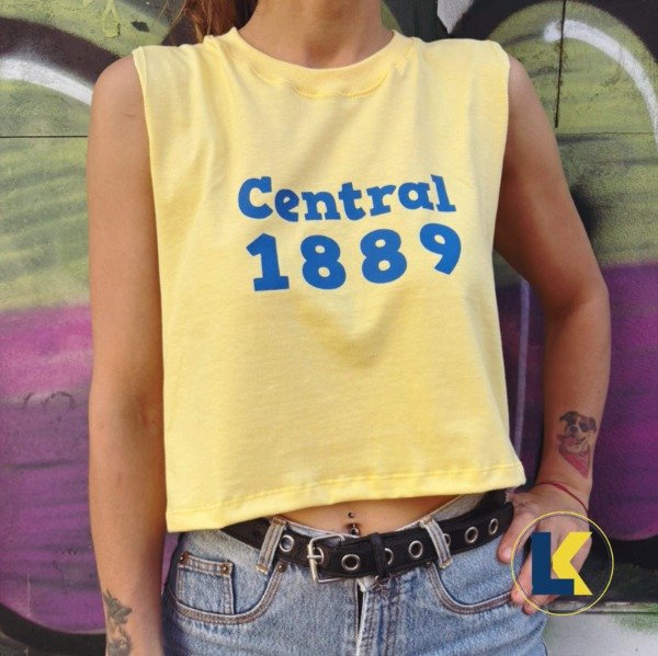 Producto - CROP TOP Amarillo sin mangas