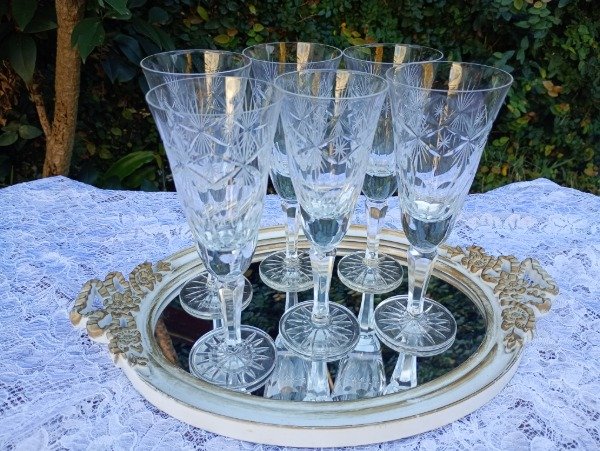 Producto - Juego de 6 copas de cristal para vino tinto - 0