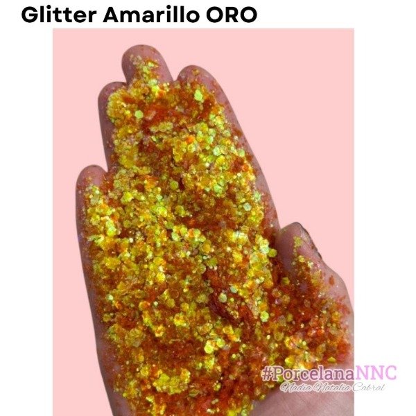Producto - Glitter Amarillo Oro