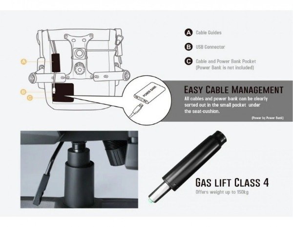 Producto - SILLA GAMER RAIDMAX DK-925BK NEGRA