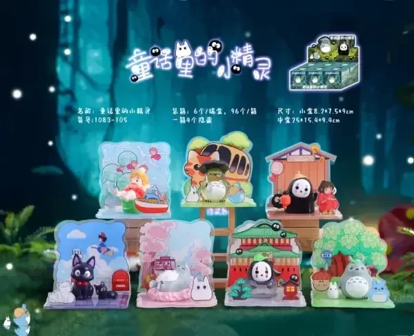 Producto - Caja sorpresa Ghibli - figura con fondo de acrílico