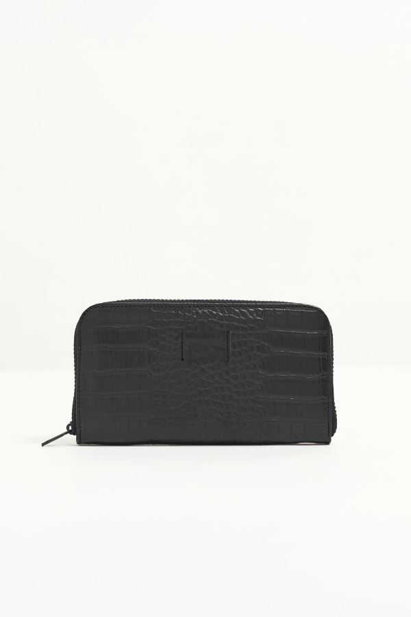 Producto - Billetera Coral negro crocco