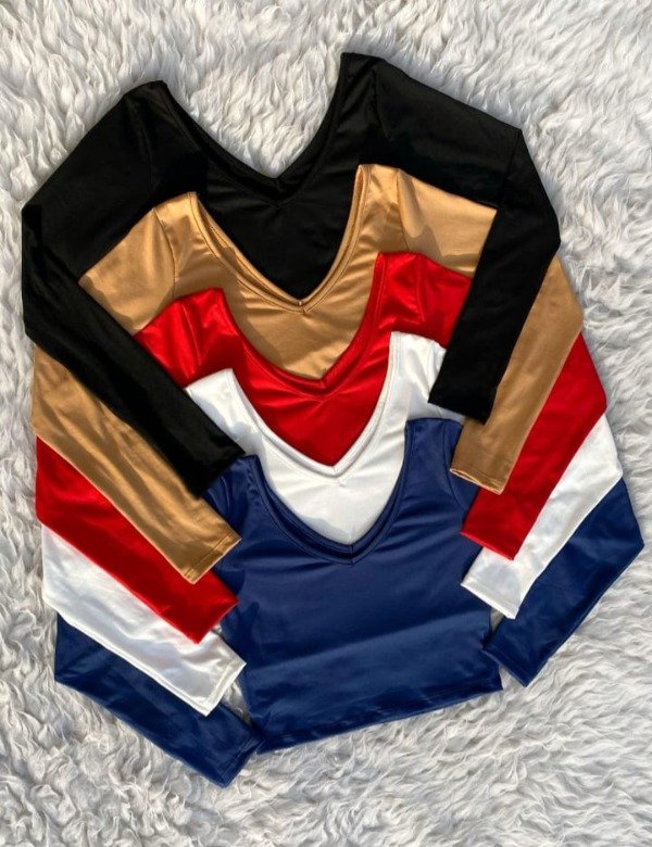 Producto - [top059] Top remera básica V
