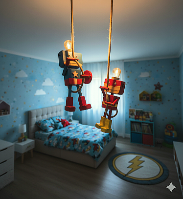 Producto - Lámpara colgante Súper héroes