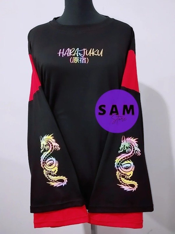 Producto - MANGA LARGA HARAJUKU(dragón)