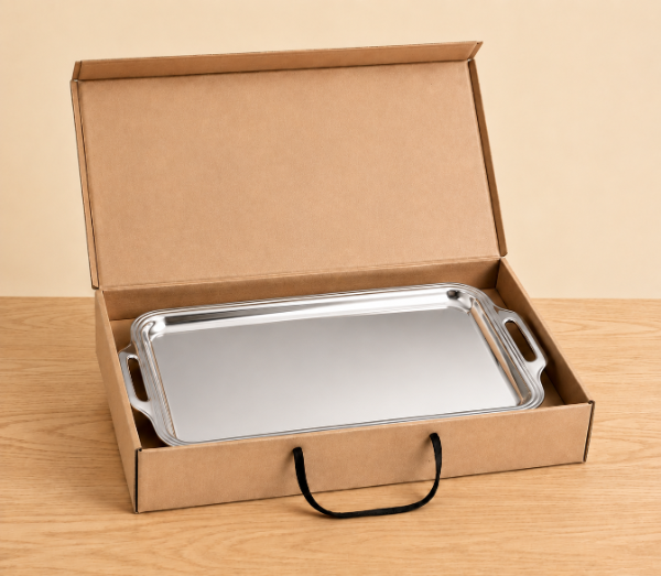 Producto - CAJA BOLSA KRAFT -COD. CB108    medida 46x12x30 - 2