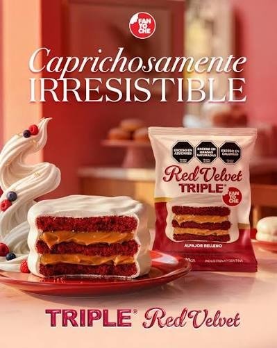 Producto - Alfajor Fantoche Red Velvet 100 gr x 12