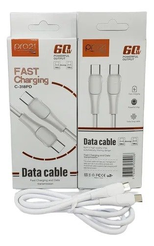 Producto - Cable de carga C a C PRO21 60W